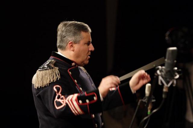 Il M° Fulvio Creux, direttore della Banda Musicale dell'Esercito Italiano